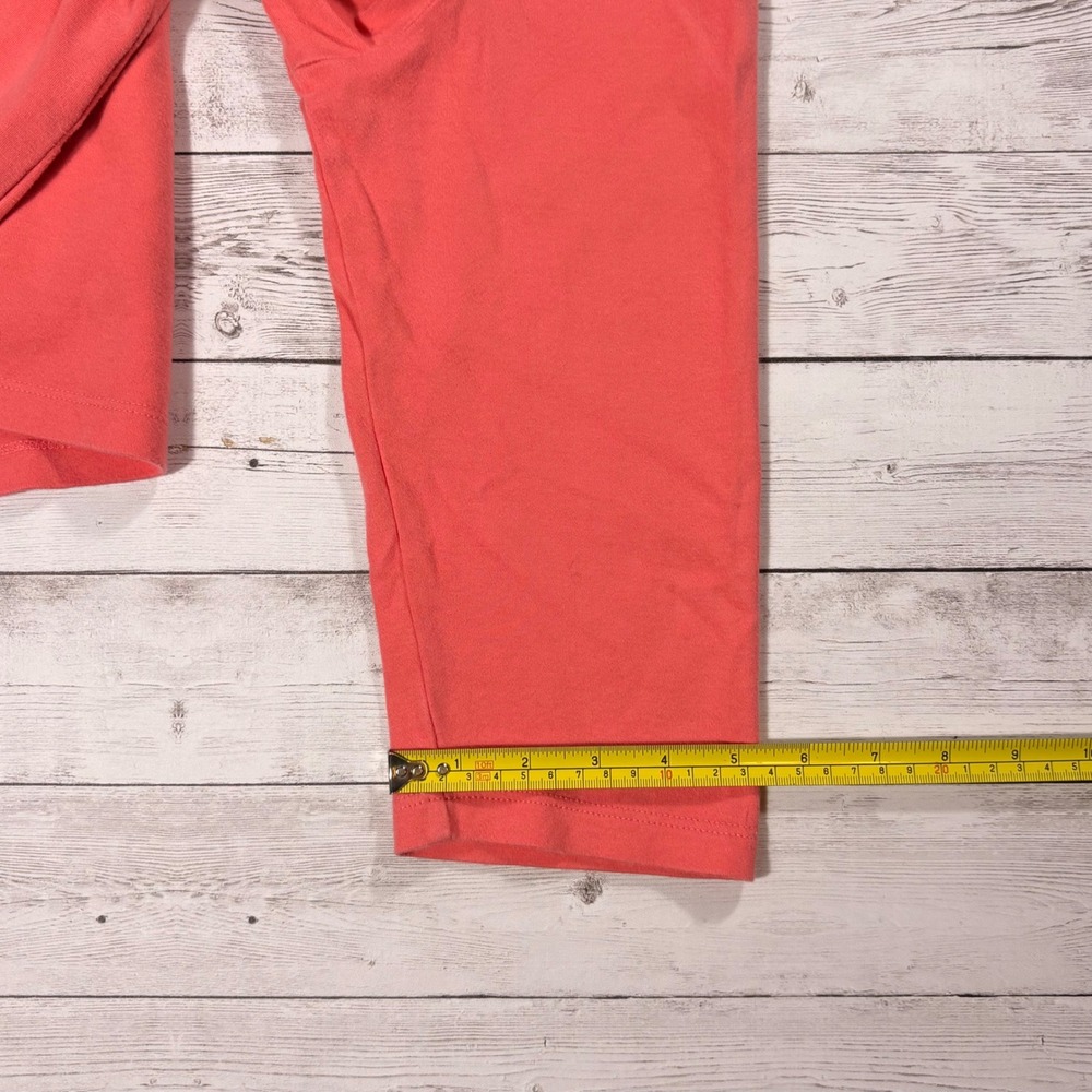 Orvis Classic Collection Coral Pink Pima Cotton 3/4 Sleeve V-Neck Top Large - Picture 15 of 16